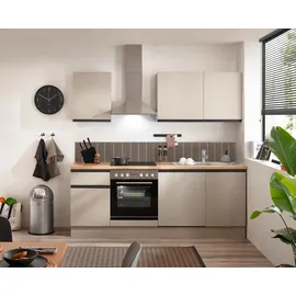 BASIC by Balculina Küchenzeile Nizza 220 cm grau