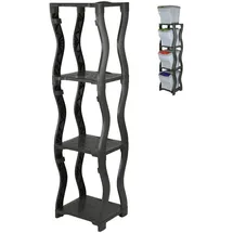 GarPet Regal für Mülleimer Set 3 und 4 Steckregal Kunststoff Haushaltsregal Kellerregal Lagerregal Garagenregal Küchenregal Keller