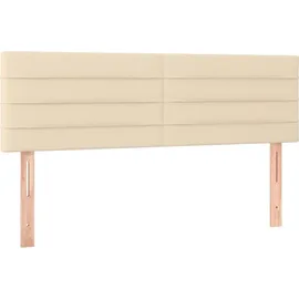 vidaXL Boxspringbett 140 x 200 cm Creme