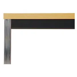 Gürkan Mehrzwecktisch buche rechteckig, Vierkantrohr schwarz, 160,0 x 80,0 x 75,0 cm