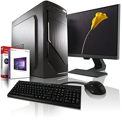 Komplett PC Intel i5 Allround/Multimedia Computer mit 3 Jahren Garantie! | Intel Core i5® 4430 Quad Core, 3.2 GHz | 8GB | 120GB SSD | 500GB | 6xUSB | Win11 | 24" Full-HD | Tastatur+Maus #6576