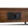 Relaxdays Beistelltisch mit Ladefunktion, Stauraum, höhenverstellbar, C-Form, HBT: 45–84 x 40,5 x 30,5 cm, braun/schwarz