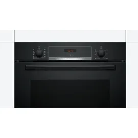 Bosch Herdset BOSCH Backofen Schnellaufheizung + Induktionskochfeld QuickStart autark 60 cm - Schwarz