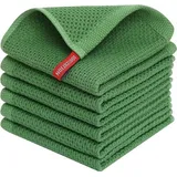 Famanu Küchentücher 100% Baumwolle, Set von 6, 30 x 30 cm, weiche und saugfähige Tücher