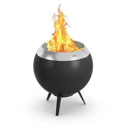 Moon 45 Feuerschale mit niedrigem Fuß 49 cm Höhe Holzvergaser Technologie