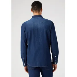 Wrangler 27mw Langarmhemd Dark Stone M