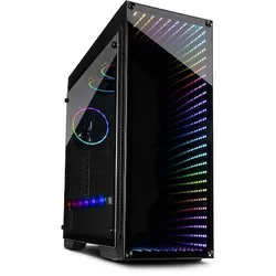 Inter-Tech Infini2 Mirror (X-908)  Midi Tower ATX Gaming Gehäuse Seitenfenster