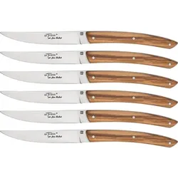 Laguiole Jean Dubost Le Thiers Tafelmesser Olivenholz 6 tlg.
