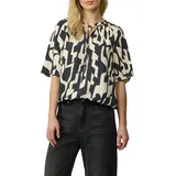 s.Oliver Strukturierte Bluse mit Halbarm im O-Shape schwarz 40