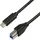 Logilink USB-C auf USB-B 2 m Schwarz