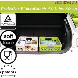 Kinderwelt Klappbox 4 x Stabile Profi-Klappboxen  orange