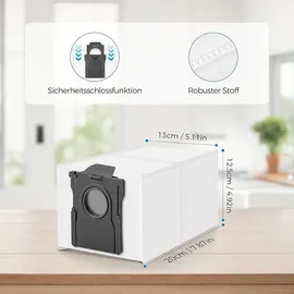 bisenkud 16 Stück Staubbeutel für Dreame L10s Ultra Gen 3 / Gen 2 / X50 Ultra Complete / L40s / L40 Ultra / Matrix10 Ultra / Aqua10 Ultra / X30 / X40 / Mo...