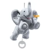 Steiff 242731 - My first Steiff Ellie Elefant Spieluhr (Melodie: Schlafe mein Prinzchen), hellgrau, Plüsch, 25 cm