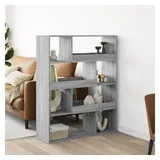 vidaXL Raumteiler Grau Sonoma 100x33x125,5 cm Holzwerkstoff