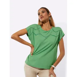 CREATION L Rundhalsshirt Grün L