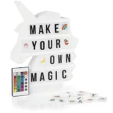 EasyMaxx LED-Leuchtkasten [Einhorn] - 173 Buchstaben, | 150 Moodjis
