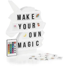 EasyMaxx LED-Leuchtkasten [Einhorn] - 173 Buchstaben, | 150 Moodjis