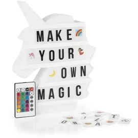 EasyMaxx LED-Leuchtkasten [Einhorn] - 173 Buchstaben, | 150 Moodjis