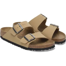 Birkenstock Arizona Birko-Flor Nubuk schmal latte cream 37