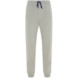 hajo Herren Homewear Hose - Jogginghose, Klima-Komfort, Stretch Cotton-Mix, uni Grau M