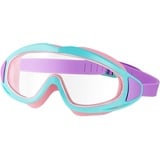 Firtink Kinder-Schwimmbrille, beschlagfrei, wasserdicht, mit verstellbarem Riemen, breite Sicht, Schwimmbrille für Kinder, Mädchen, Pool, Schwimmen