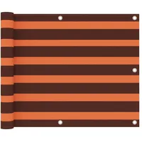 vidaXL Balkonverkleidung 75 x 300 cm Orange und Braun Aluminium