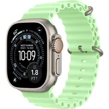 Apple Watch Ultra Ocean Armband 49 mm Neongrün Titan Schwarz