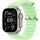 Apple Watch Ultra Ocean Armband 49 mm Neongrün Titan Schwarz