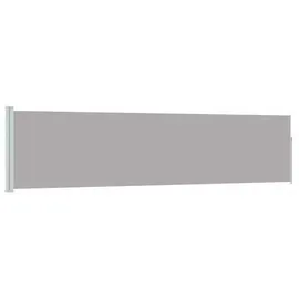 Helloshop26 Seitenmarkise 100 x 500 cm grau Polyester
