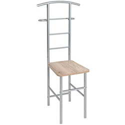 HAKU Möbel Herrendiener 81950 grau Metall 46,0 x 109,0 cm