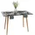 Relaxdays Esstisch 110 x 75 x 110 cm schwarz/bronze