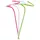 Chrysal Twister Orchideenstab 3er Set - klar/grün/pink