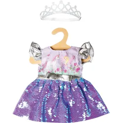 Heless - Kleid Fee und Einhorn mit Wendepailletten und silberner Krone