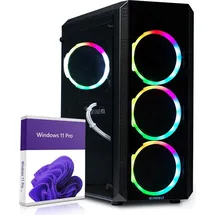 Greed Greed® MK2 Power - High End Gaming PC - Intel Core i7-12700F + Nvidia RTX 4060Ti 16GB - Schneller RGB Computer + 4K Raytracing Rechner mit 4,9 GHZ - 32GB DDR4 - 1TB SSD - WLAN + W11 Pro