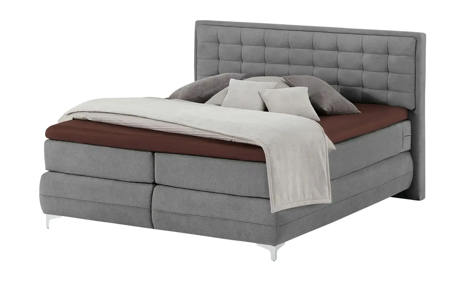 Musterring Boxspringbett Standardversion Dubai , grau , Maße (cm): B: 197 H: 124