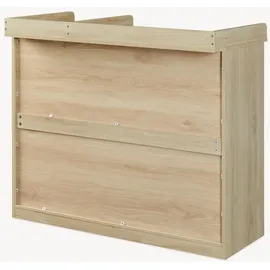 [en.casa] Wickelkommode Beldinupp mit Wickelaufsatz 93x110x55 cm Eicheoptik/Weiß [en.casa]