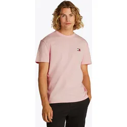 T-Shirt »TJM REG BADGE TEE EXT«, mit Logostickerei, Gr. L, Precious Pink, , 91199423-L