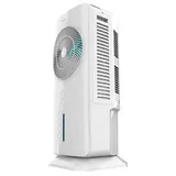 Cecotec 8304, Haushaltslüfter ohne Lamellen, Weiß, Fernbedienung, Berührung, 3,5 l, 12 h, 65 W - Weiß