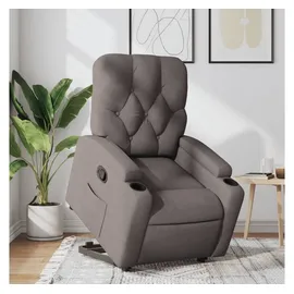 vidaXL Relaxsessel mit Aufstehhilfe Taupe Stoff