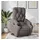 vidaXL Relaxsessel mit Aufstehhilfe Taupe Stoff