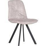 GUTMANN FACTORY Stuhl 2 St., Veloursstoff, beige + schwarz, , 70242158-0