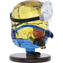 Swarovski Minions Bob, Detailreiche Minion Kristallfigur aus Mehrfarbigen Kristallen mit Einzigartigen Metallakzenten, Größe: 4.3 x 3.2 x 3 cm