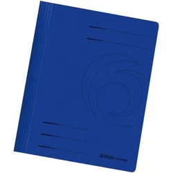herlitz Schnellhefter A4 Karton 240g/qm intensiv dunkelblau