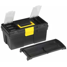 Ironside Werkzeugkasten 1-teilig schwarz/gelb Kunststoff 400 x 220 x 198 mm