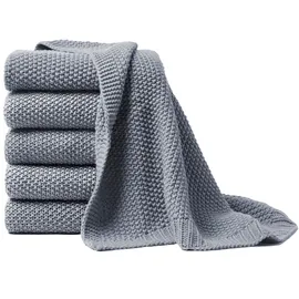 Primera Strickdecke 130 x 170 cm Grau