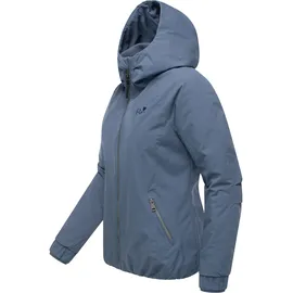Ragwear Damen warme Wasserdichte Winterjacke mit Kapuze Dizzie Warm II Indigo Blue Gr. M - M