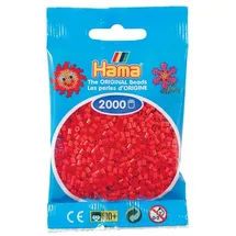 Hama Mini-Perlen Bügelperlen 2000 Stück rot