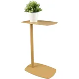 Mirrors and More Beistelltisch Fero (L x B x H: 42 x 28 x 66 cm, Metall, Gelb)