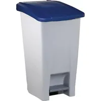 Rechberger Tretabfalleimer 60 l Grau/Blau