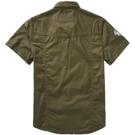 Brandit Textil Luis Vintage Kurzarmhemd Olive L